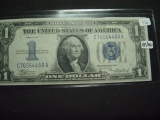 1934 Funny Back $1 Silver Certificate   XF/AU