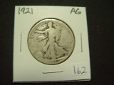 1921 Walking Liberty Half   About Good   KEY DATE