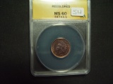 1879 Indian Cent   ANACS MS60 Details 
