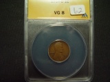 1914-D Lincoln Cent   ANACS VG8   KEY DATE