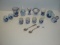Hand painted Delft glassware lot