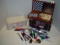 Fun lot- 6-In-1 Game Set, Empty box, pens and others