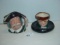 Royal Doulton Toby “Old Charley” and “Sancho Panca” tallest 4”