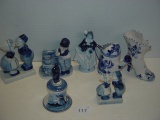 Delft Blue figurine lot tallest 5”