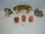 Mixed lot- Tiger from West Germany, 3 little pencil sharpeners and other