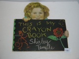 Shirley Temple Crayon Coloring Book 13” x 13” pages have been colored 3 pics