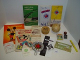Mixed fun lot- Mickey Mouse uncolored coloring book, Walt Disney book in spanish, Rockford stuff