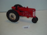 Die cast red tractor 6.5” long 2 pics