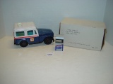 USPS Postal mail jeep 8” long and desk clock (untested)