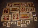 Papyrus lot approximately 17” x 13” and 8” x 5”