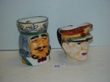 Toby lot both made in Occupied Japan tallest 5”