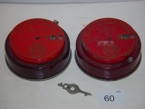 Metal coin banks 1 key Black Hawk Federal Rock Island IL and Peoples Federal Savings Chicago