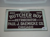 Advertising mirror Butcher Boy Refrigerator Chicago 12.75” x 8.5”
