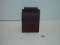 Cast iron coin mail box bank 4” tall 2 pics