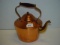 Copper tea pot some dents 9” tall marked Tagus 2 pics