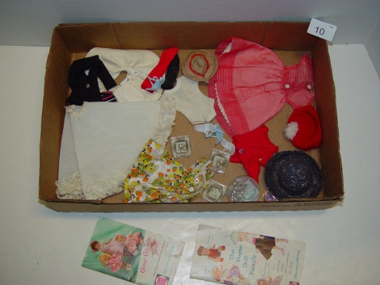 Doll clothes and accessories lot