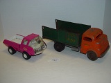 Tonka and Structo toy trucks longest 13” 2 pics