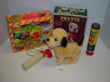 Fun toy lot- Pettite remote control dog needs repair, Toxic Crusaders and Pix Pix Pick-up sticks