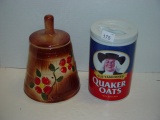 Cookie jars Quaker Oats and other tallest 10”