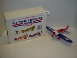 Die cast US Mail airplane bank with original box