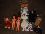 Fun toy doll and teddy bear lot with Sno-Cone machine. Unsure if Sno-Cone is complete as-is