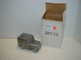 Die-cast US Mail Postal Jeep coin bank 5.5” long