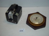 Mixed lot- barometer and Kodak Brownie Hawkeye camera