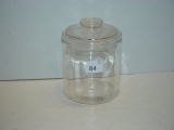 Covered Cigar Jar, 7” tall marked Factory No. 64 District of N.C