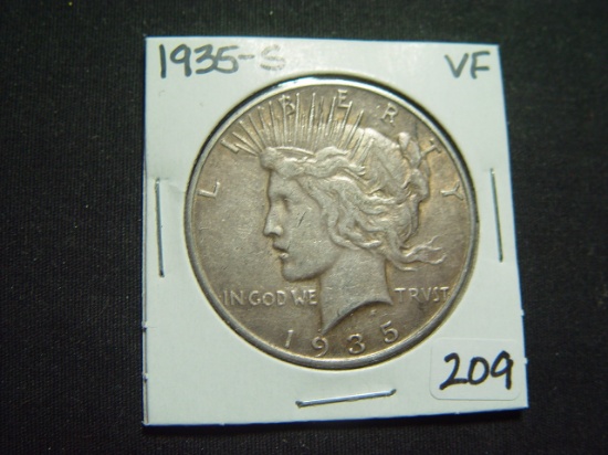 1935-S Peace Dollar   VF