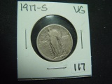 1917-S Ty. 2 Standing Liberty Quarter   VG