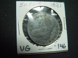 1821 Bust Half   Dark VG