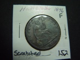 1846 Seated Half   Fine but scratched
