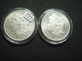 Pair of 1883-O AU/Unc. Lightly Cleaned Morgan Dollars
