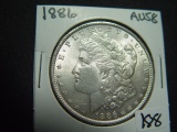 1886 Morgan Dollar   AU58