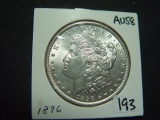 1896 Morgan Dollar   AU58