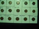 Fifteen Cull a Bit Better Date Indian & Lincoln Cents