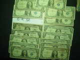 15 - $1 Silver Certificates  Avg. Circulated