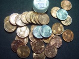 30 Pieces of 1940's BU Lincoln Cents in a roll