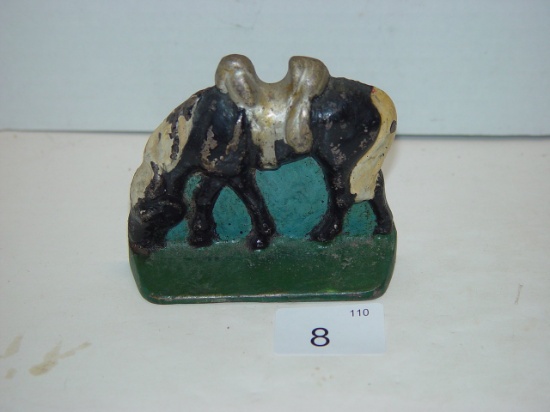 Cast iron horse miniature door stop 3.5” tall Or Half of a bookend