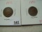 1908 & 1890 Indian Head Cents