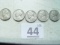 1938-s, 38, 39, 39 & 39, Jefferson Nickels