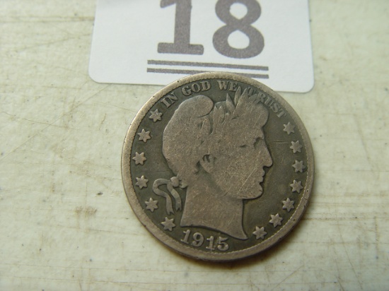 1915-S Barber Half Dollar