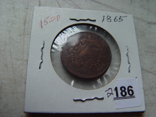 1865 Two Cent Piece