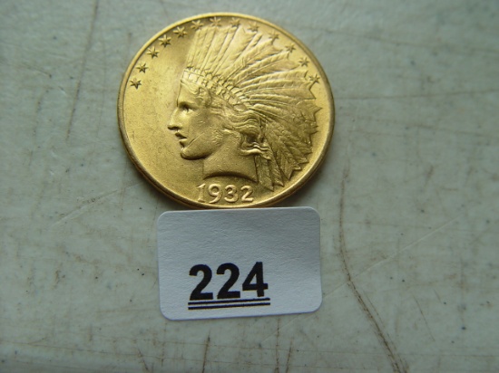 1932 Indian $ 10 Gold Piece,