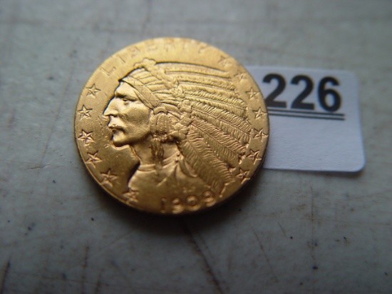 1909 Indian Head, $ 5 Gold Piece