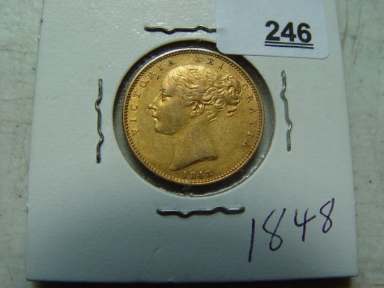 1848 British Gold Sovereign