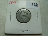 1869 Shield Nickel