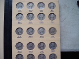 Washington Quarter Album, (72) 90% Silver