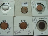 (5) Blank Penny Planchettes & 1974
