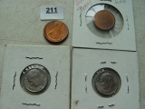 1990 Off Center Penny, (1) Blank Planchette &